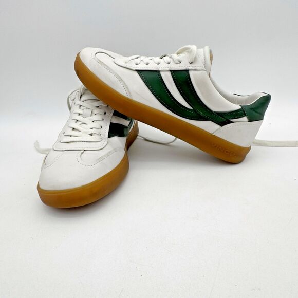 Vince Oasis Leather Sneaker Chalk White/Pine Green Size 8 M main image 4